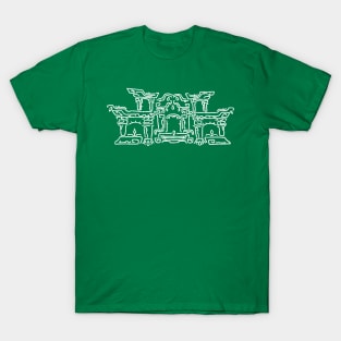 White on Green Geoglyph 2 (Totk) T-Shirt